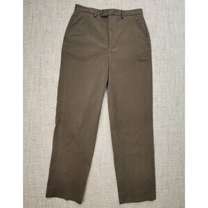 Barry Bricken Dress Pants Womens Size 6 Brown Zip Pockets Career Office Retro‎